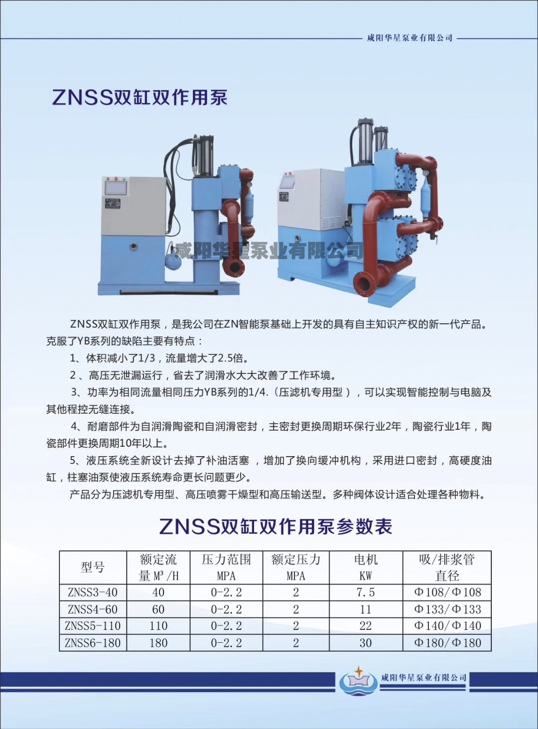 雙作用無卸漏節(jié)能新型壓濾機入料泵